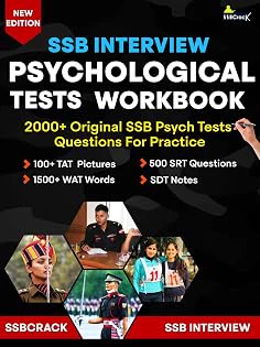 Cover of SSB Interview Psychological Tests Workbook : 2000+ Original TAT/WAT/SRT/SD Practice Questions